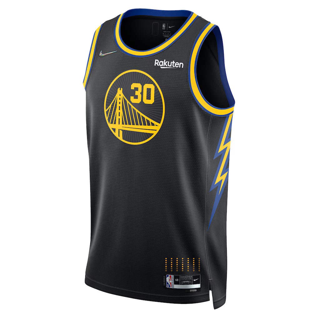 Stephen Curry Black Golden State Warriors 2021/22 Jersey – NBA Basketball