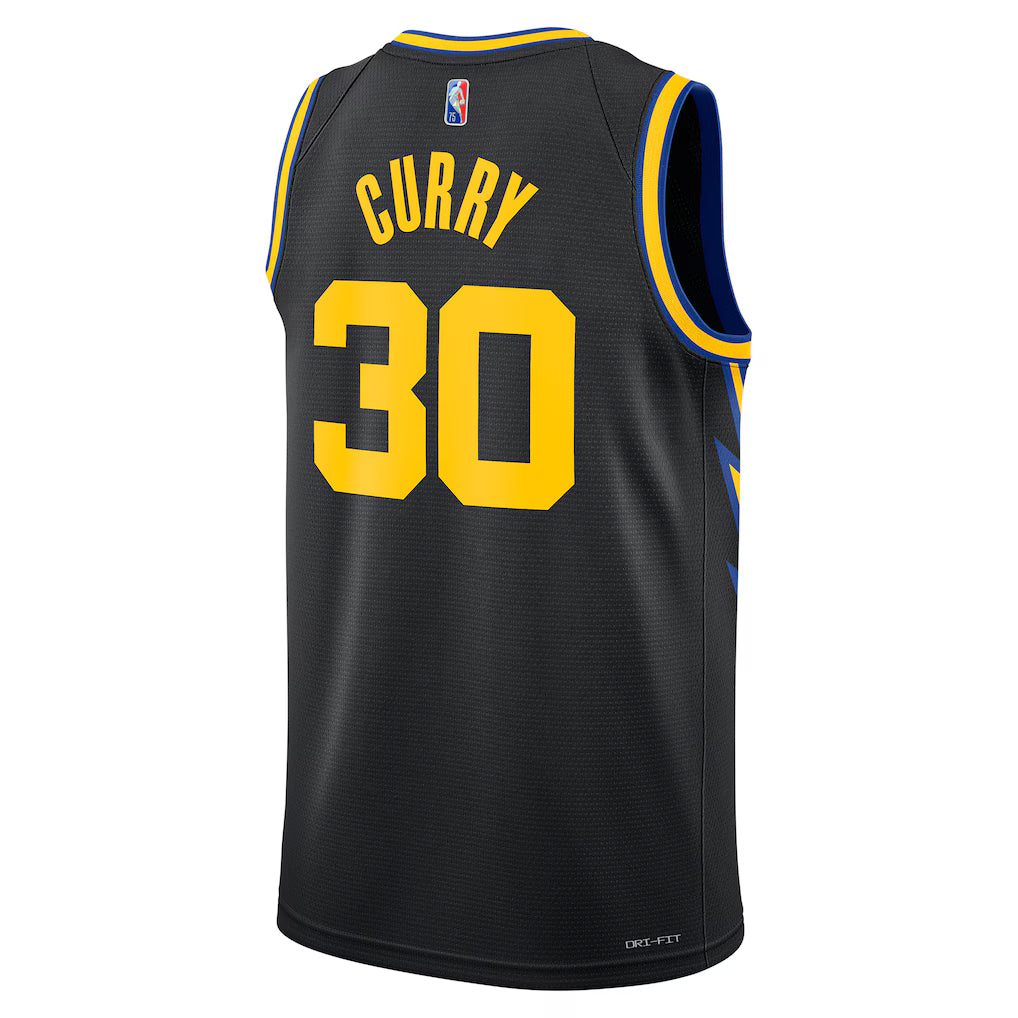 Stephen Curry Black Golden State Warriors 2021/22 Jersey – NBA Basketball
